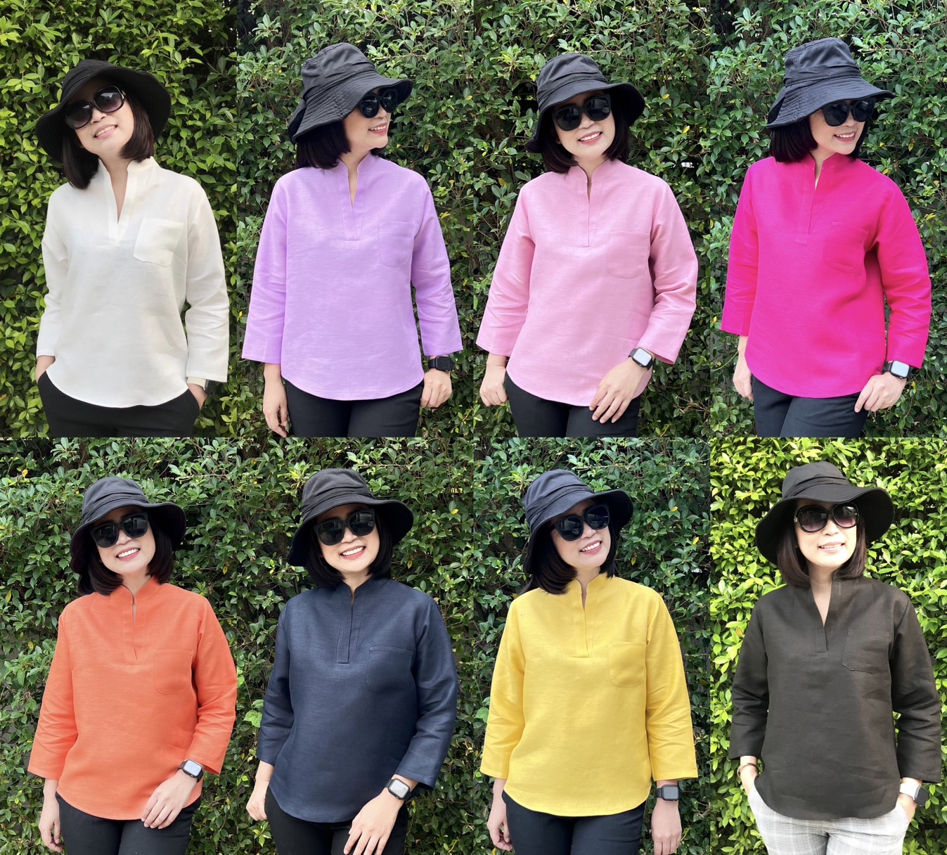 Linen By PADA - ️เสื้อคอจีนผ้าลินินแท้ 100% แขนยาว กระเป๋าหน้า เก๋มาก ...