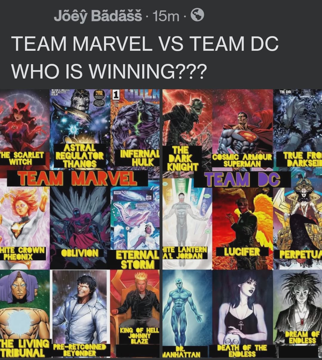 Who would win in a DC vs Marvel character fight?