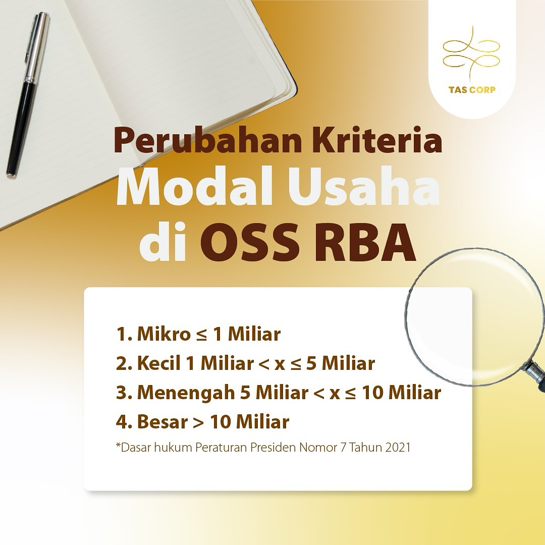 Tascorp - Simak kriteria usaha menurut OSS RBA 🔥 📱Layanan...