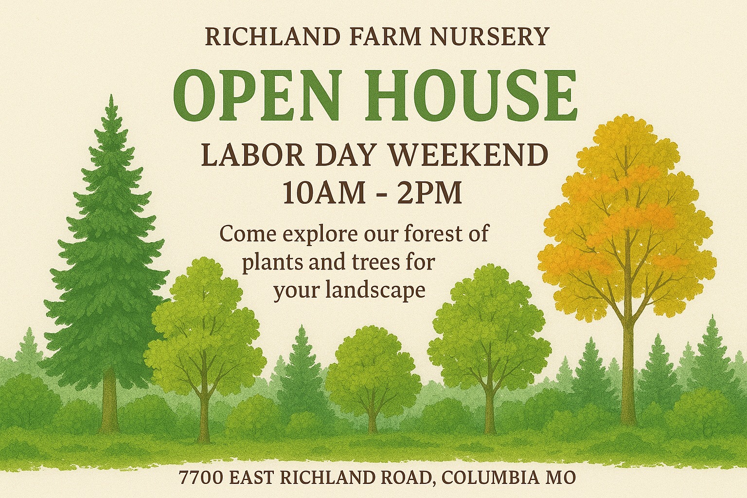 Richland Farm Nursery Open House Event