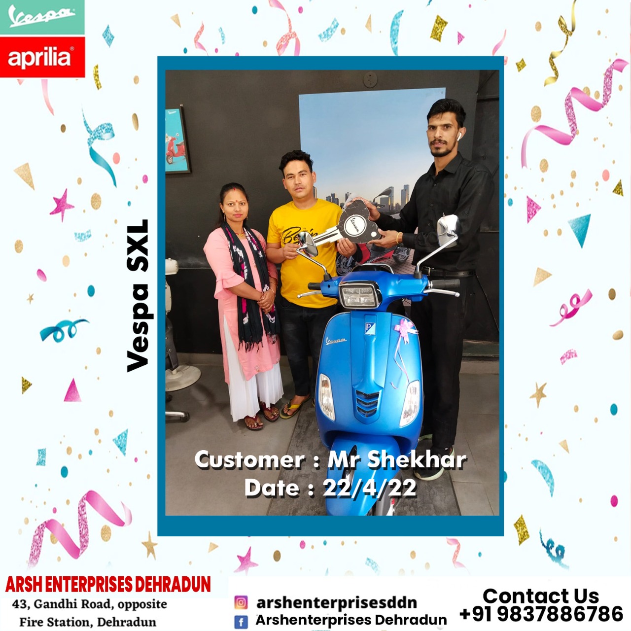 Happy to Join with you Mr Shekhar... - Vespa Aprilia Dehradun | Facebook