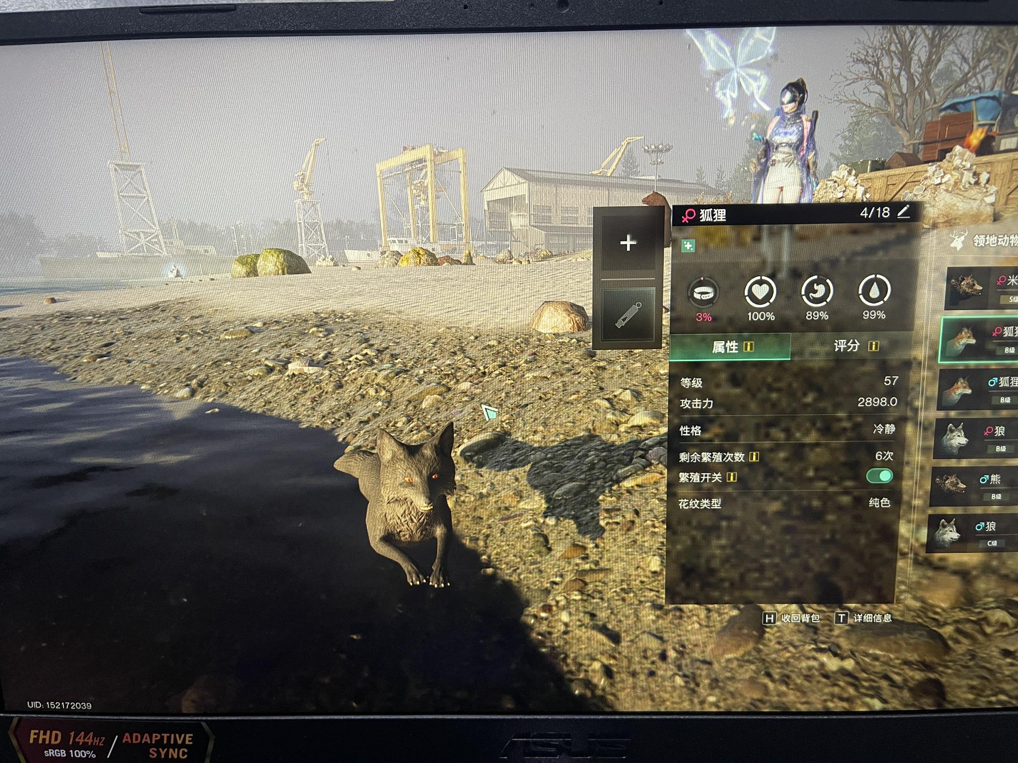 Why the fox got a bit ugly 狐狸 4/18 领地动 100% 89% 99% 属性