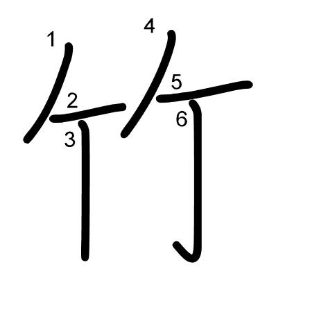 Mundo Japonés - Aprendiendo Kanjis KANJI del Día 竹...