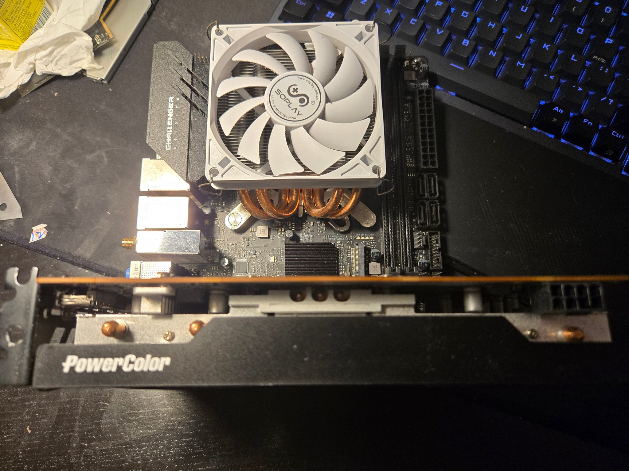 Itx combo for sale H610i 12100f Rx6600 9mm cooler Ask for $400
