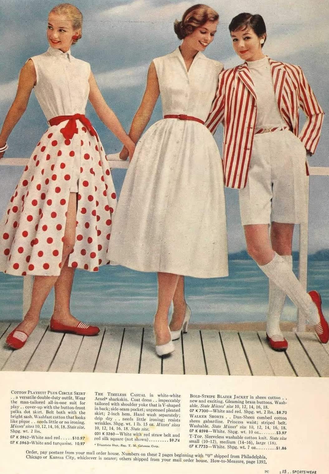 Sears Spring/Summer Ladies fashion of the 50s