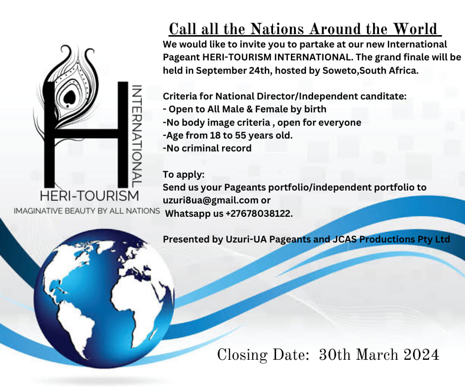 Heri-Tourism - Üzuri-Üa Pageants presents: Heri-Tourism International ...
