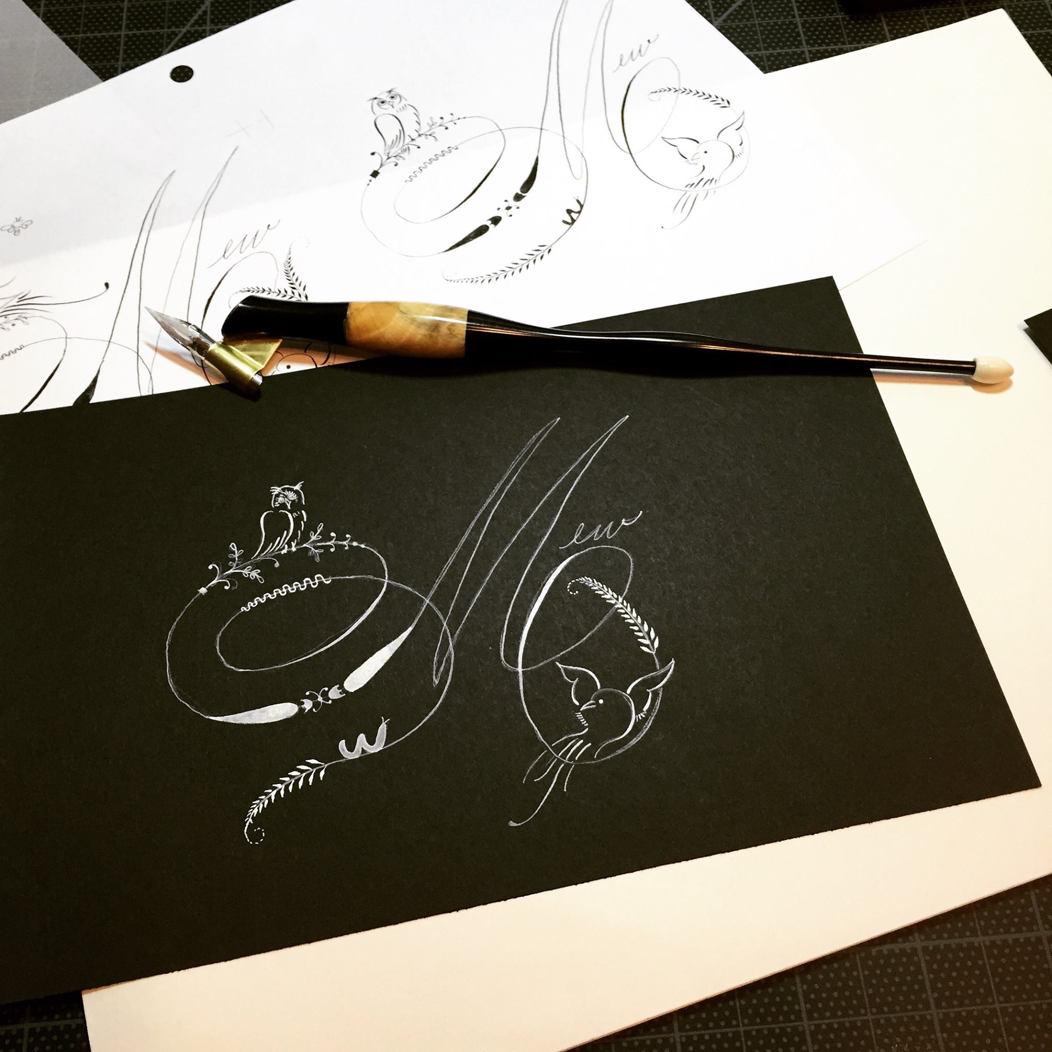 Harvestさんのスペンサリアンオンラインクラスの最終課題がよ... - Calligraphy Studio 