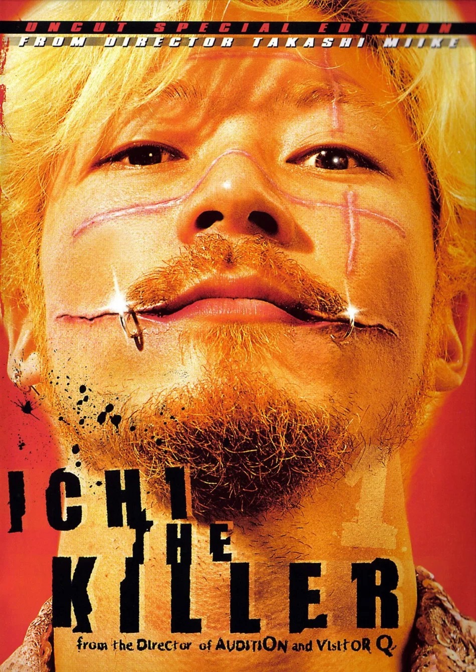 Official Japanese poster for ICHI THE KILLER (2001).