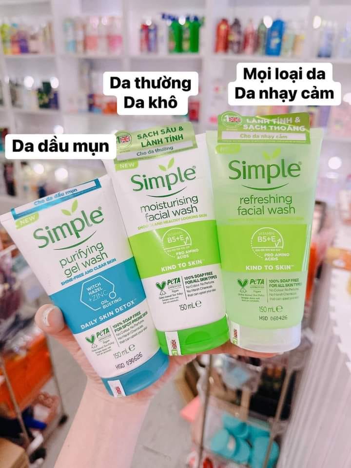 Sữa rửa mặt Simple chính hãng | Facebook