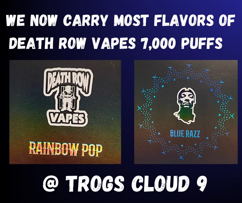 snoop dogg vape flavors We now carry most of 7,000 puff Death Row Vapes 💨 Sour Apple 🍏 Rainbow Pop 🌈 Candy 🍭 Blue Razz 🫐 Mint 🧊 Tobacco 🍁 Clear 🚫 maxus-star-50k Flavours:Passion Fruit Iced Tea Lost Mary Winter Mint