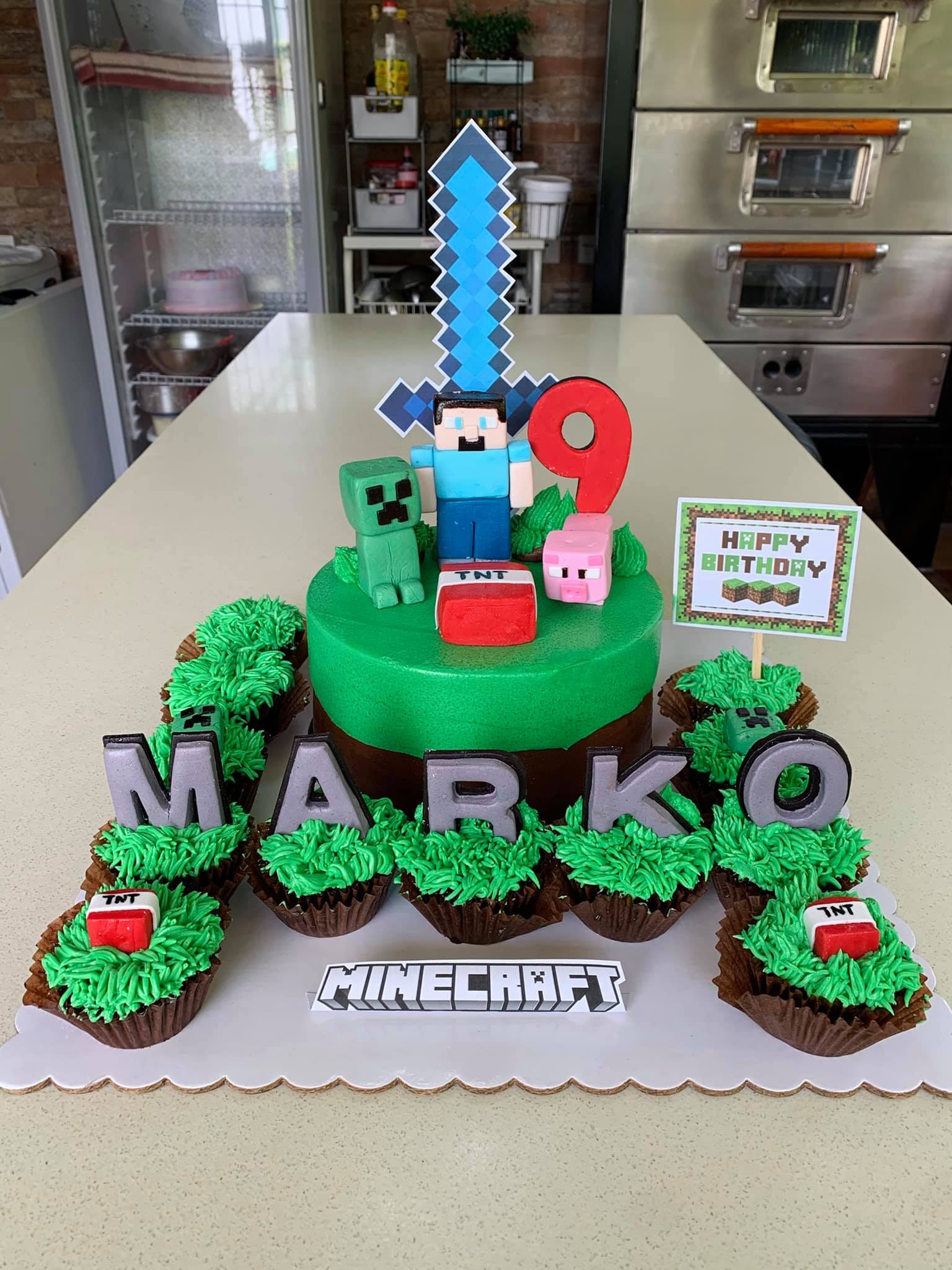 Minecraft themed Birthday Cake... - Inde's Cakes and Pastries