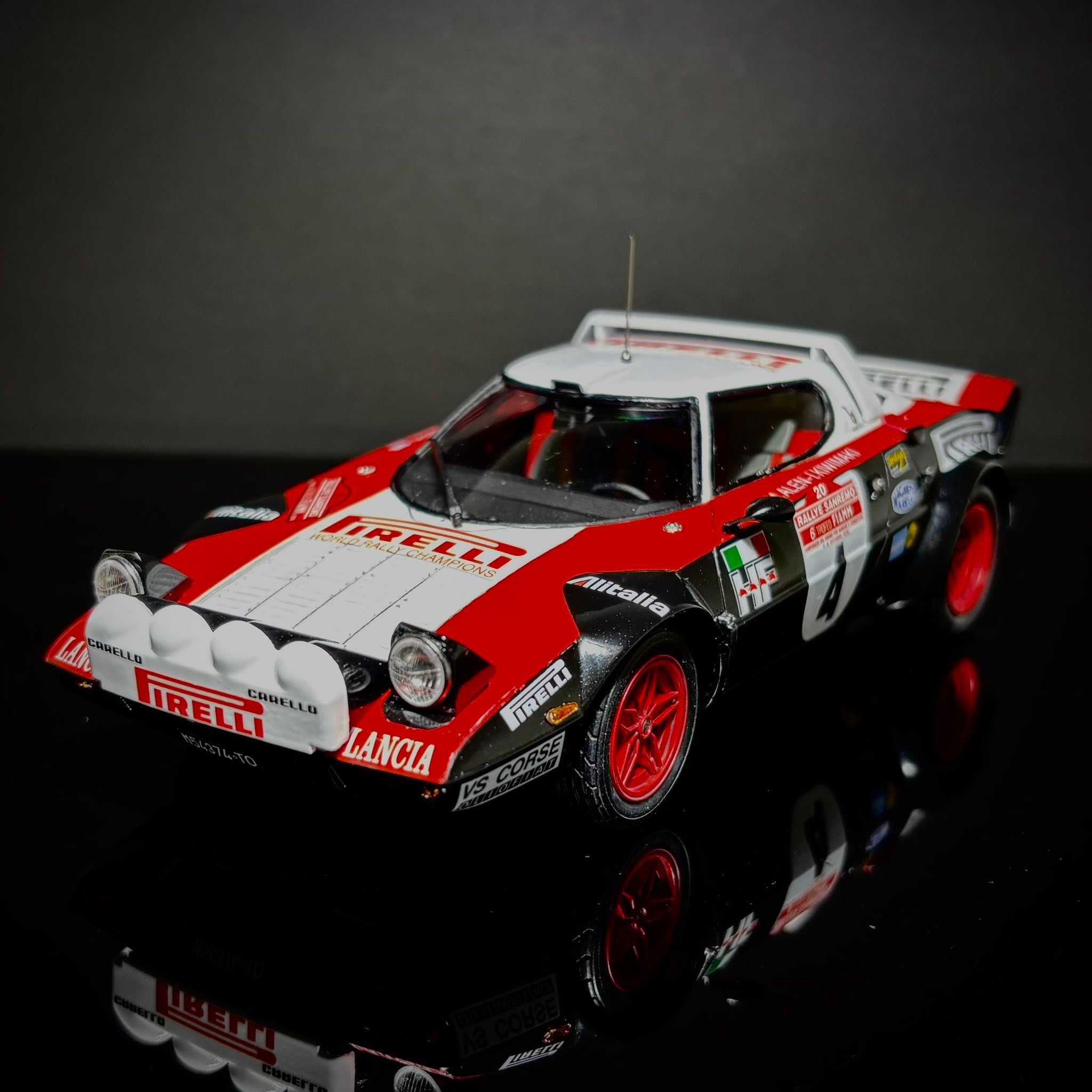 The new Italeri Lancia Stratos HF 1:12. Lovely kit to build.