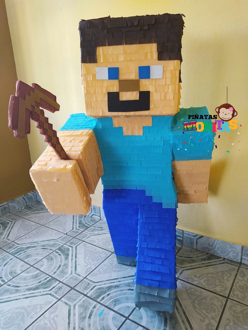 Piñatas Monitas - 🟦🟩🟨 Steve MineCraf🟦🟩🟨 🔸🔸Piñata 3d...