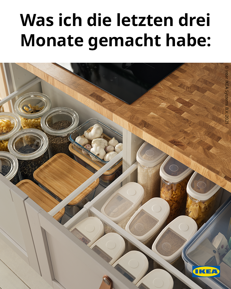 Wenn wir nur eine Sache aus dem Lockdown mitnehmen, dann soll es doch bitte eine aufgeräumte Schublade sein