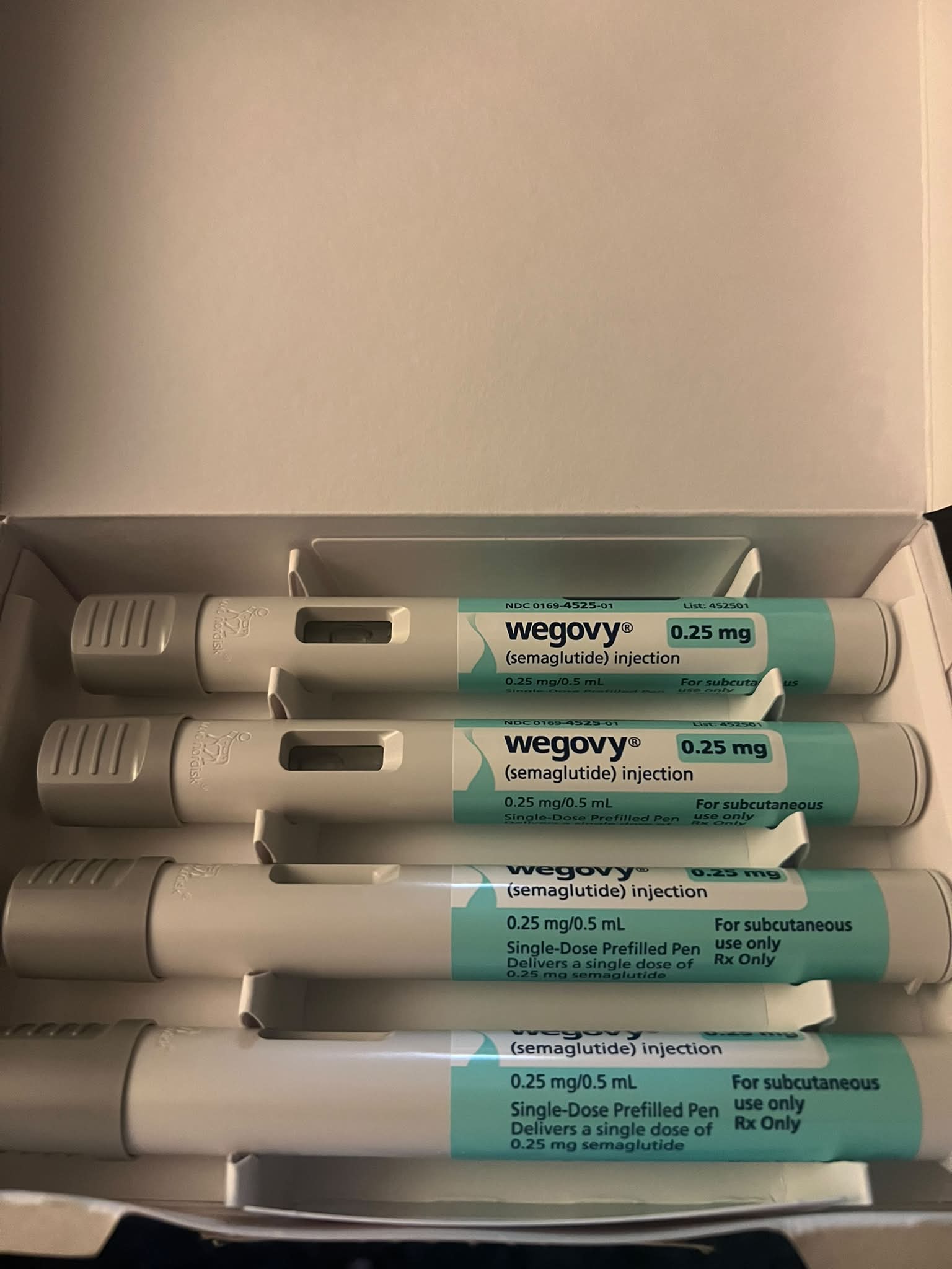 First Wegovy injection experience with minimal pain