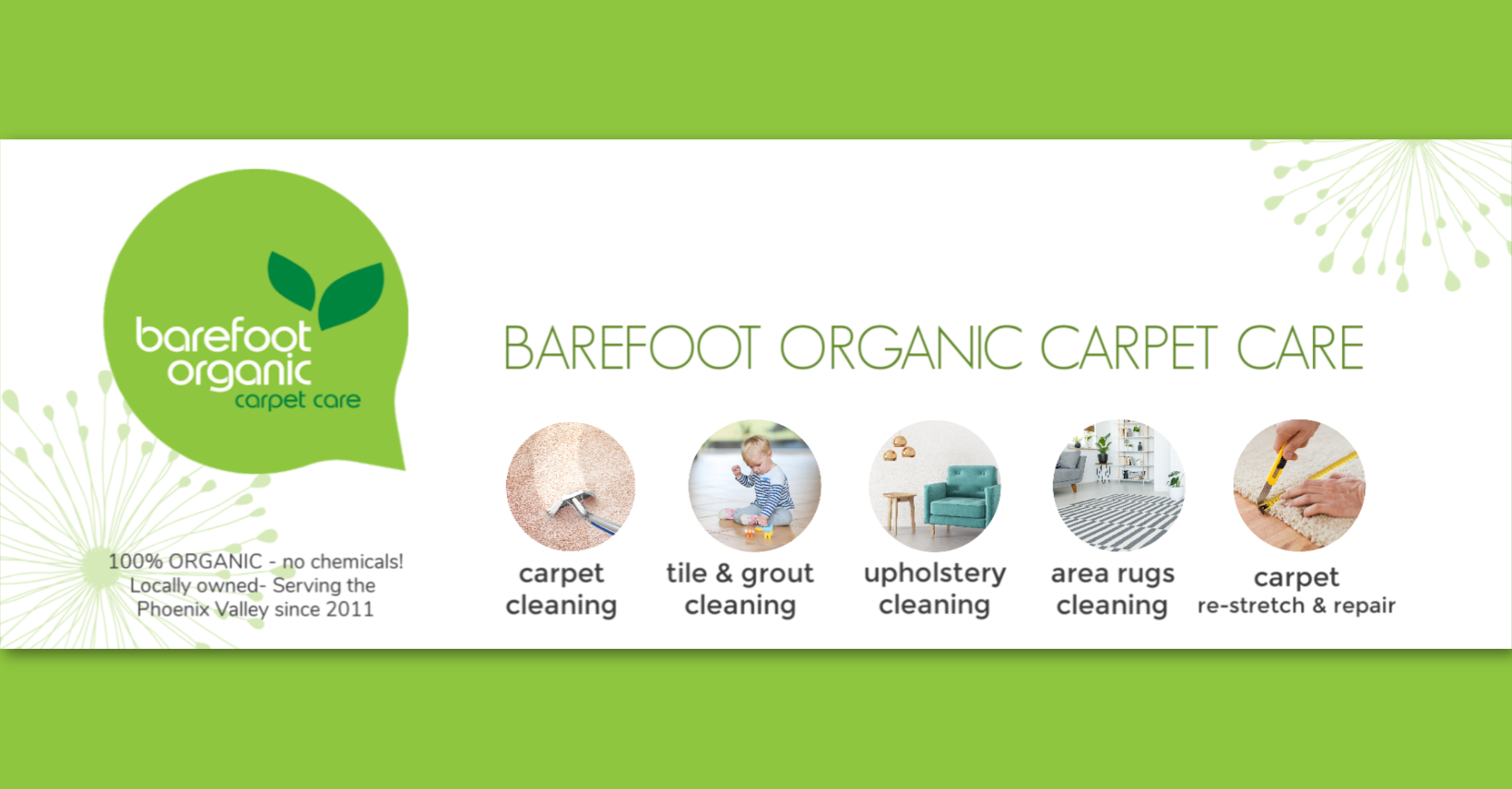 Barefoot Organic Carpet Care | Tempe AZ - Organic Carpet Cleaning Services For Hospitals
