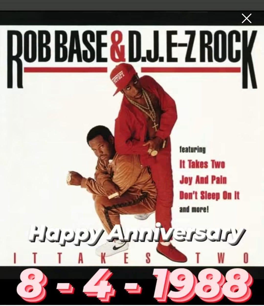 36 years ago: Rob Base & D.J. E-Z Rock's 