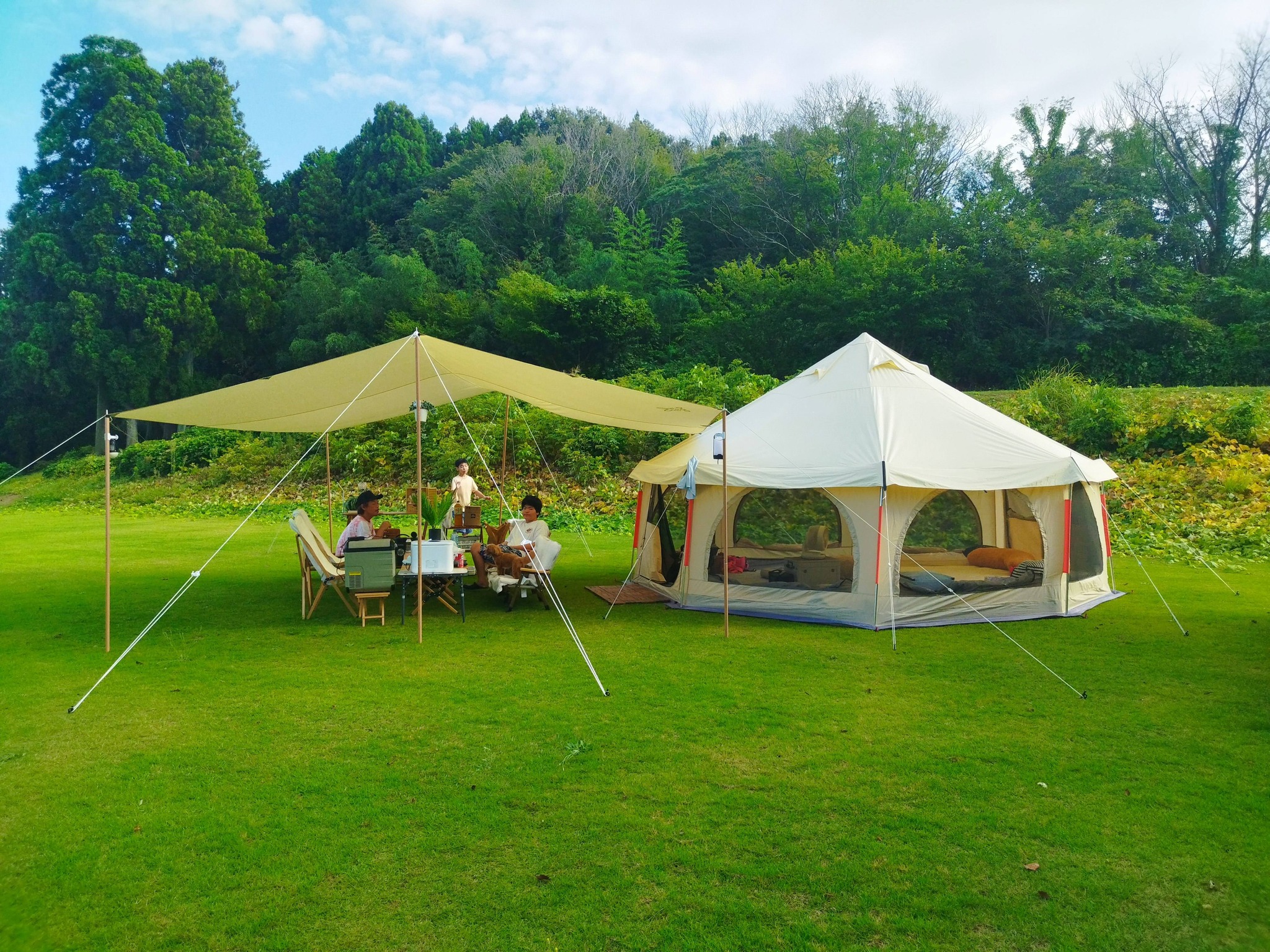 前回と同じ東神楽のキャンプ場にて1泊🏕 去年の秋に格安で買った