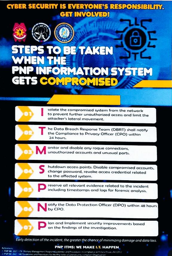 Area - Steps to be taken when the PNP Information System gets ...