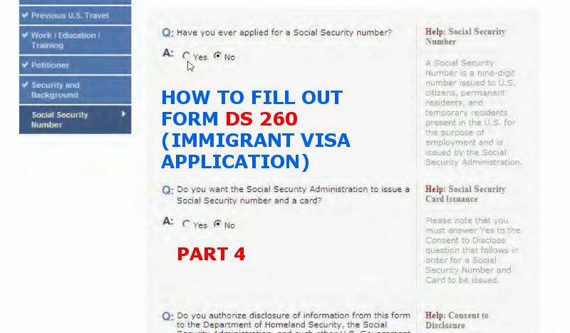 USA MONDE - NEW VIDEO: HOW TO FILL OUT FORM DS 260... | Facebook