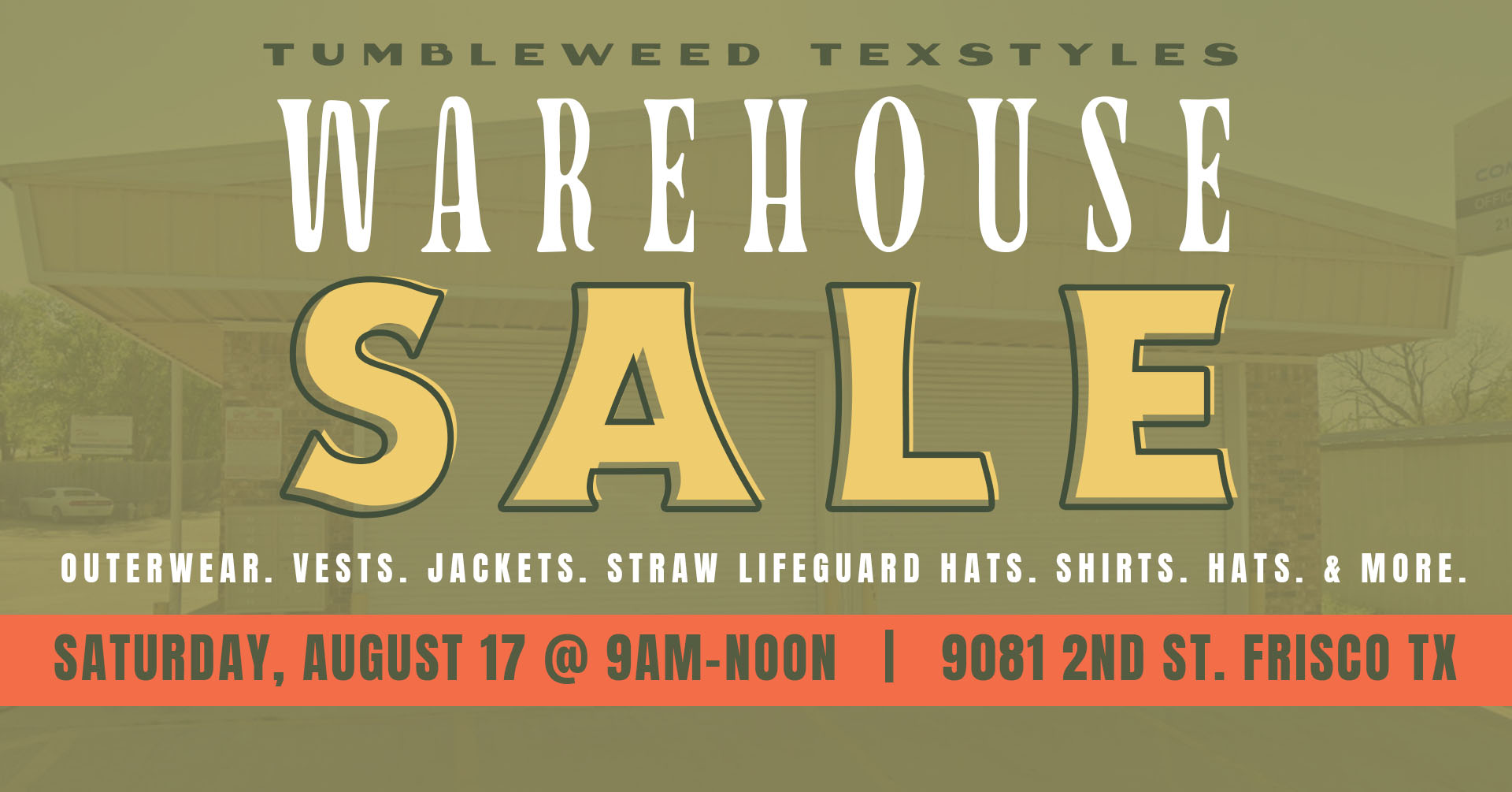 Warehouse Sale by Tumbleweed TexStyles