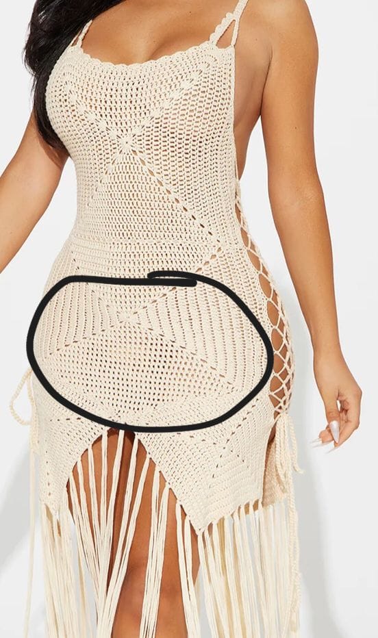 How to cover low cut dress cleavage?