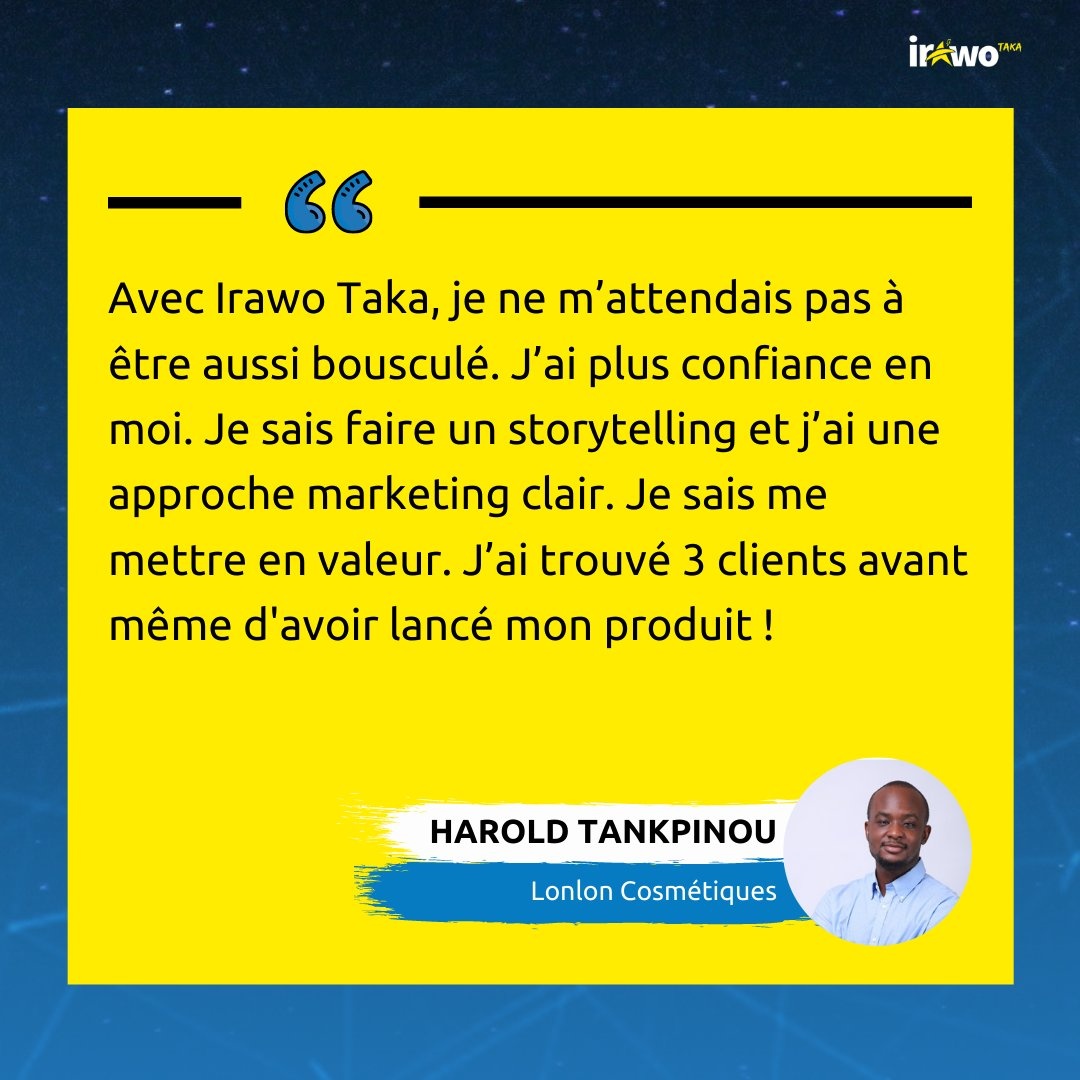 Irawo - 🔵 En 2018, Irawo racontait l'histoire d'Harold,...