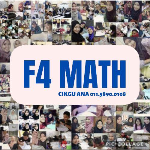 CIKGU ANA F4 MATH 2024 | Facebook