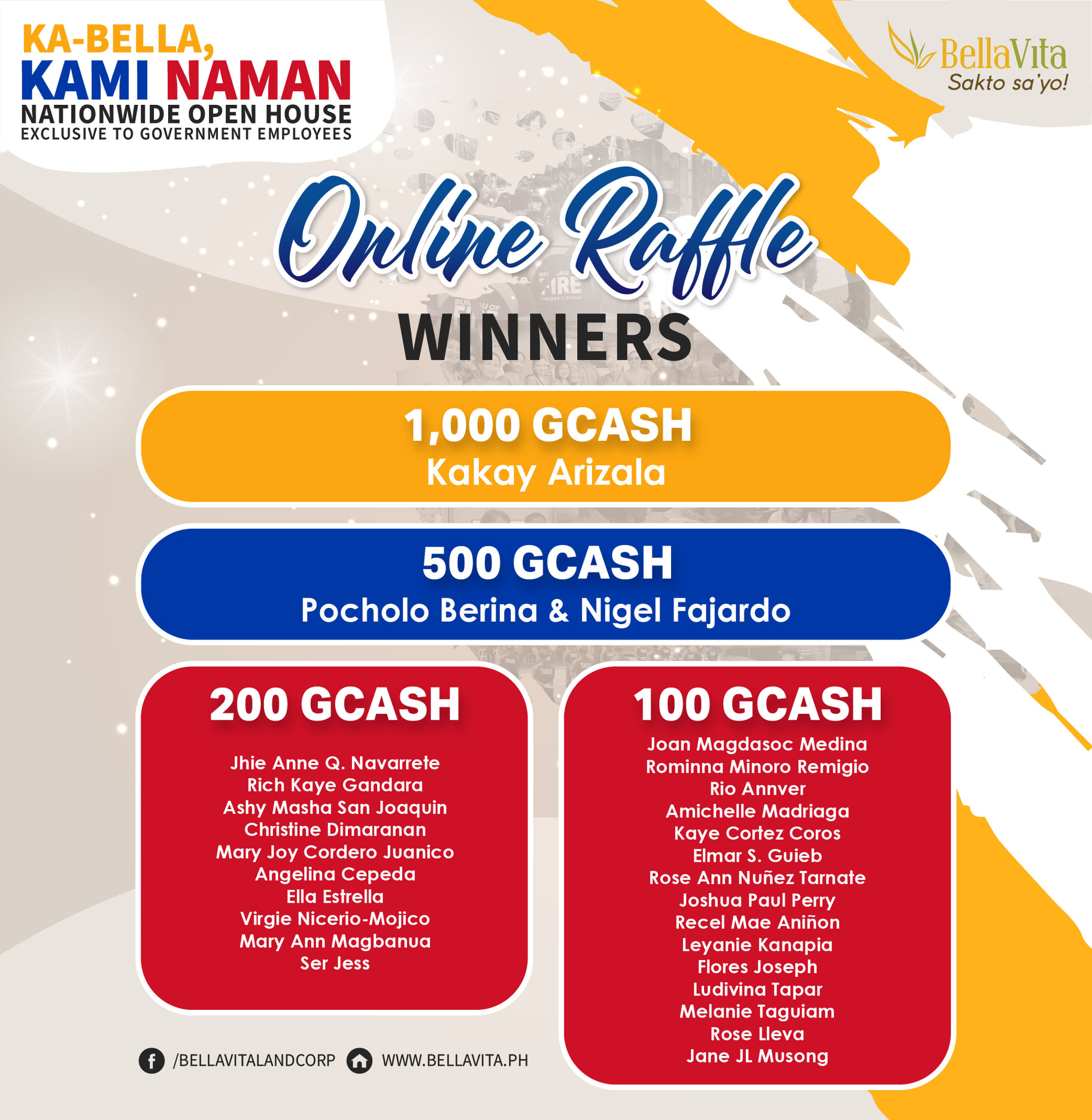 Congratulations sa ating mga raffle... - BellaVita Alaminos