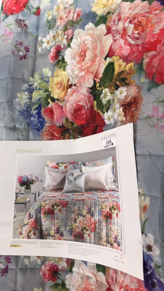 Copriletto Primaverile In Cotone Princess Flowers - Coperta Decorativa Stile Moderno