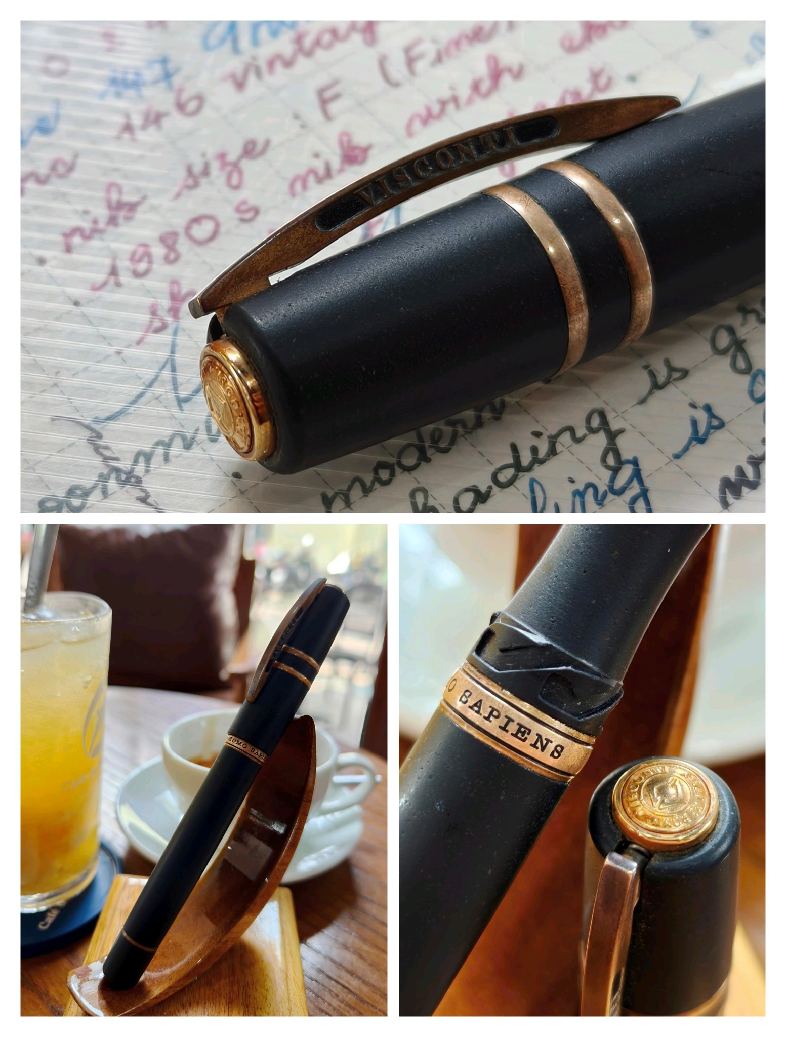Visconti Homo Sapiens Bronze Age First Edition with 23K-950 Pd Nib 