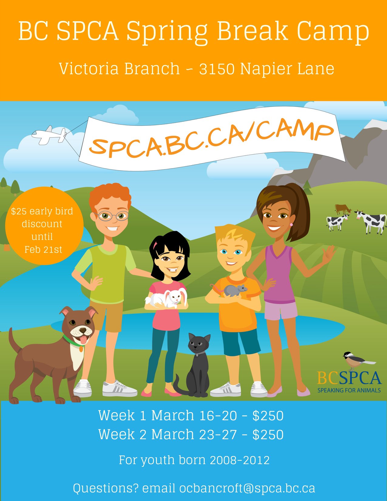BC SPCA Spring Break camp registration... - BC SPCA Victoria | Facebook