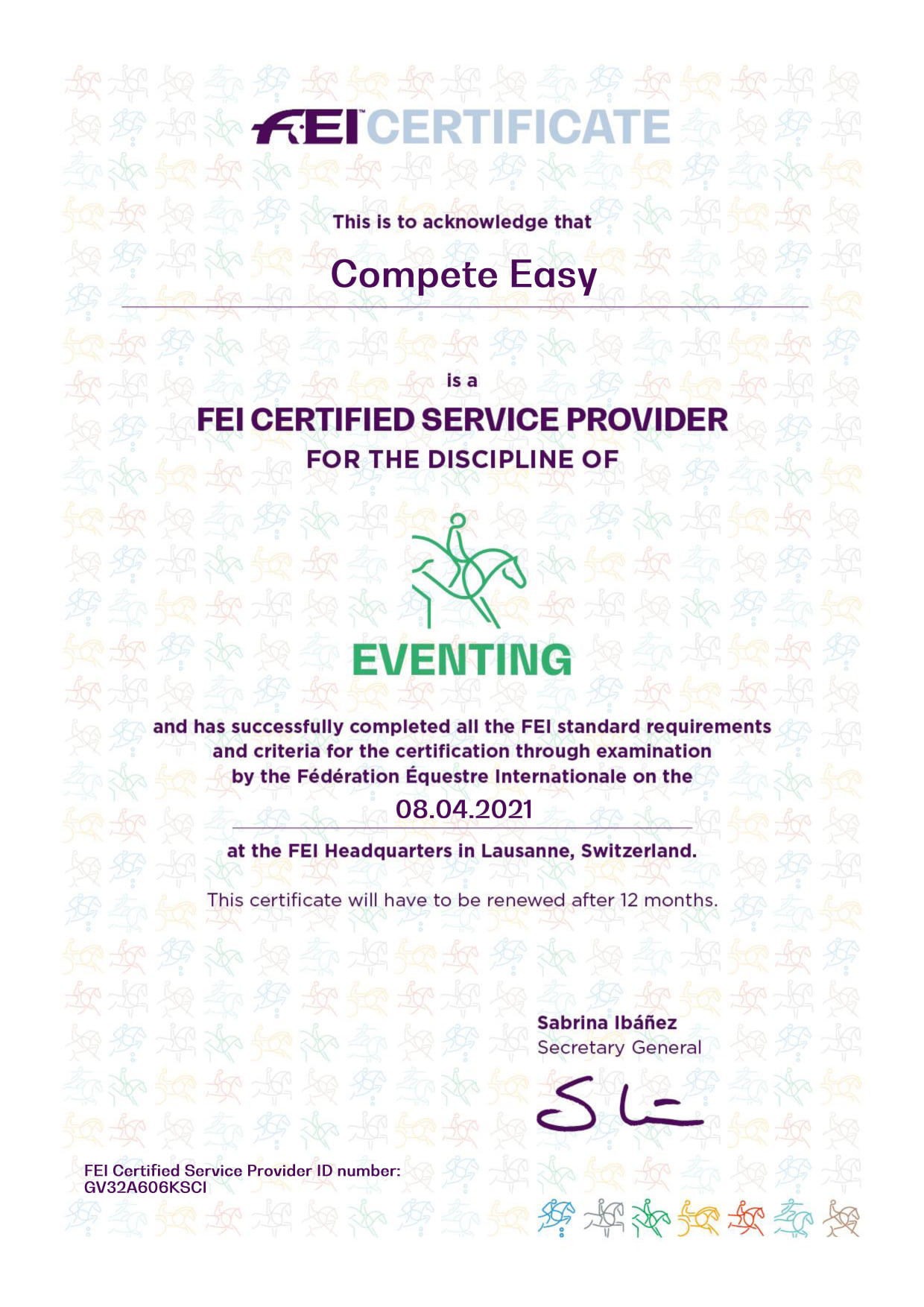 Compete Easy is now FEI Certified... - Compete Easy Inc
