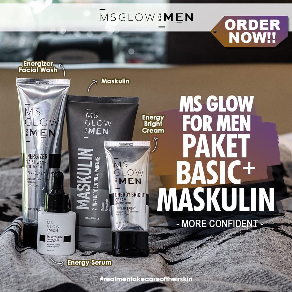 Arty - Paket Basic + Maskulin dari MS Glow for Men adalah rangkaian ...