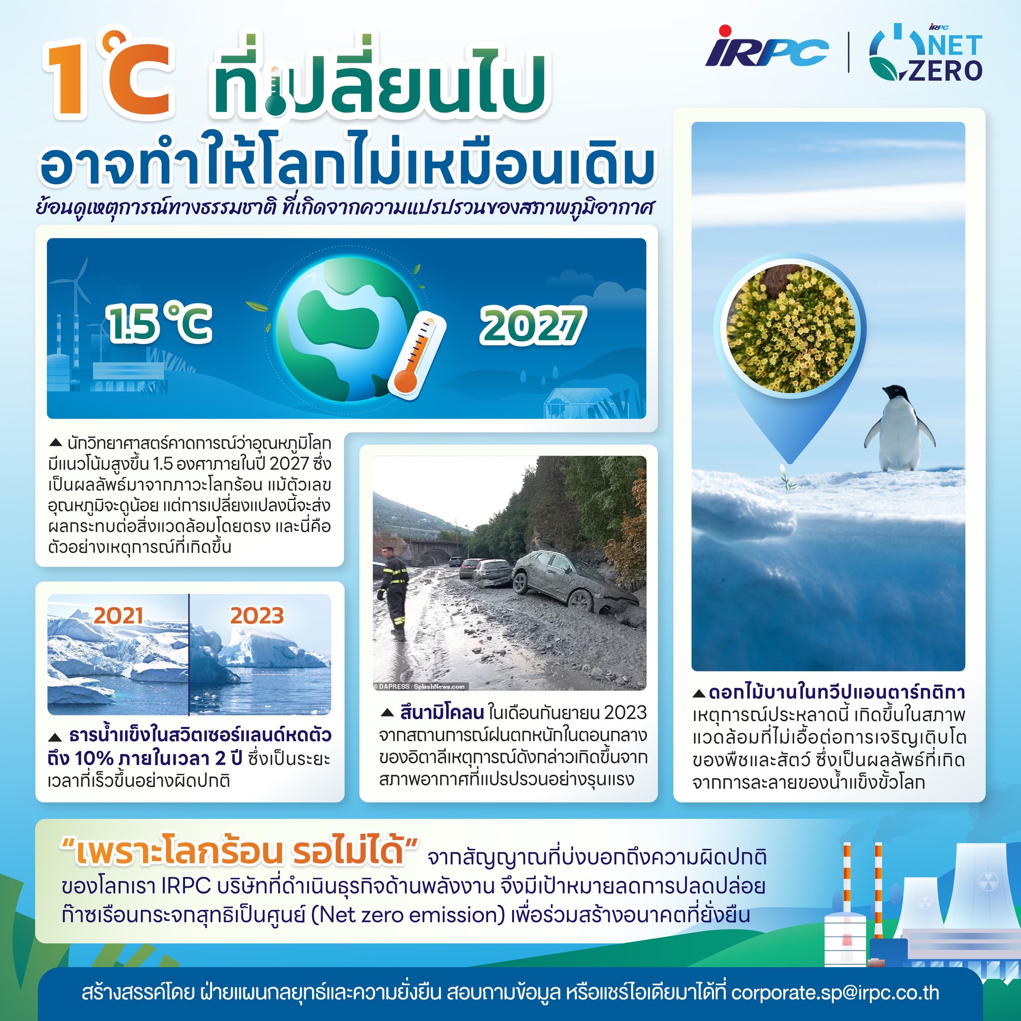 หากอุณหภูมิในแต่ละวันเปลี่ยนไ... - IRPC Public Company Limited | Facebook