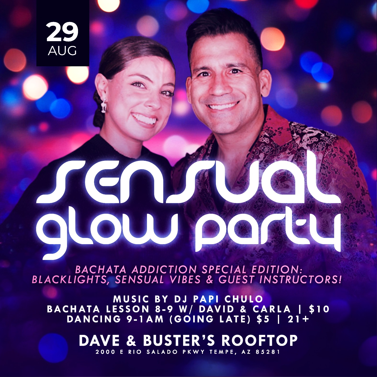 Sensual Glow Party! // David & Carla + Papi Chulo - Going Late!