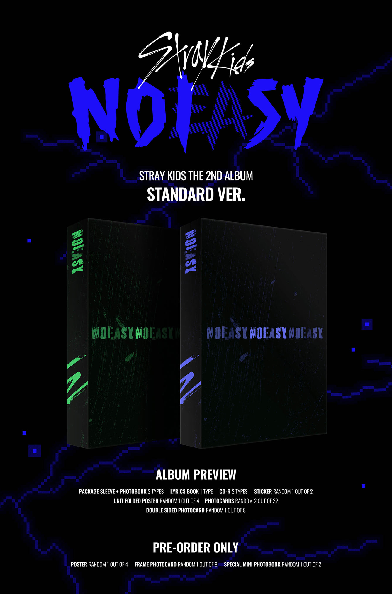 Stray Kids(스트레이 키즈) <NOEASY> STANDARD ver. ALBUM DETAIL