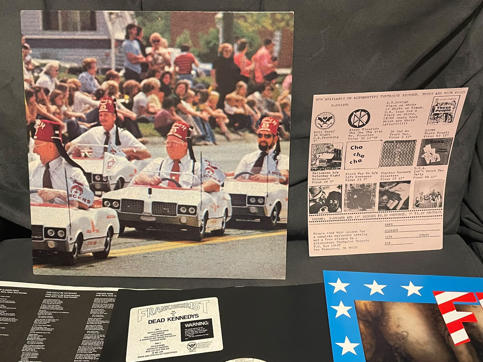 Dead Kennedys' Frankenchrist 1985 1st pressing with HR Giger poster