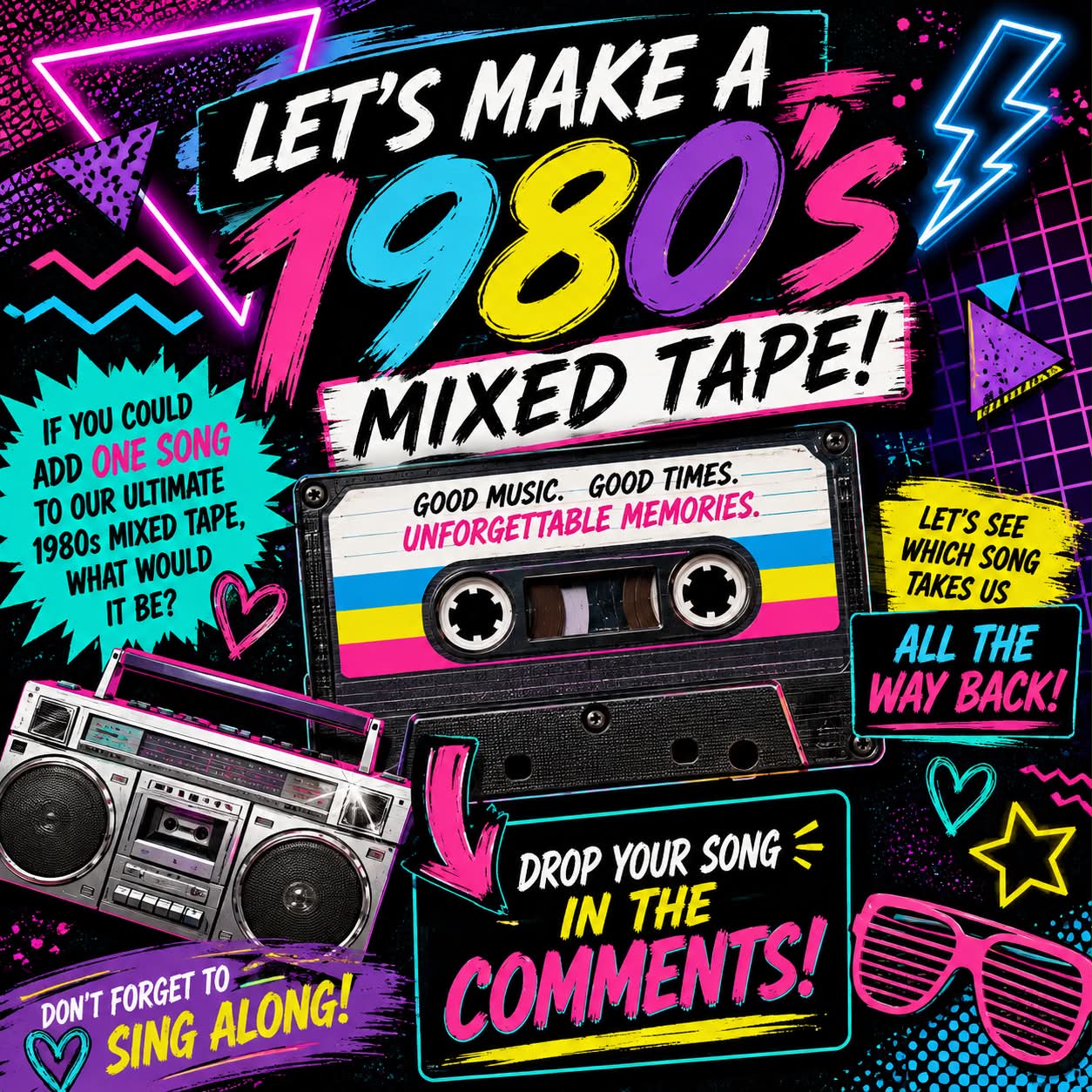 ❤️ Your 1980 mixtape is ready.. link in the comments below
