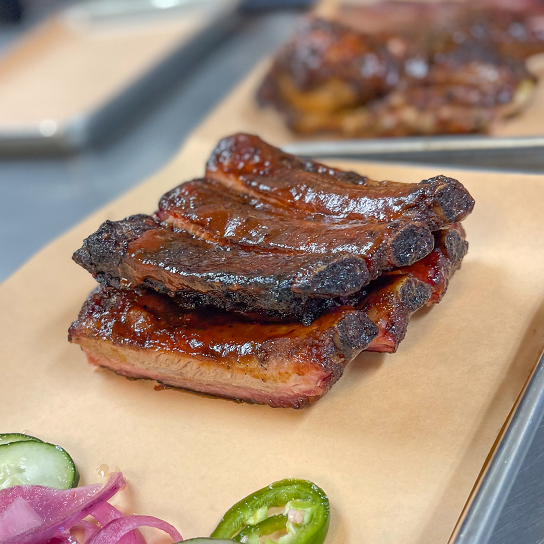 Canyons BBQ - The perfect stack of adult candy. 🍬 #ribs...