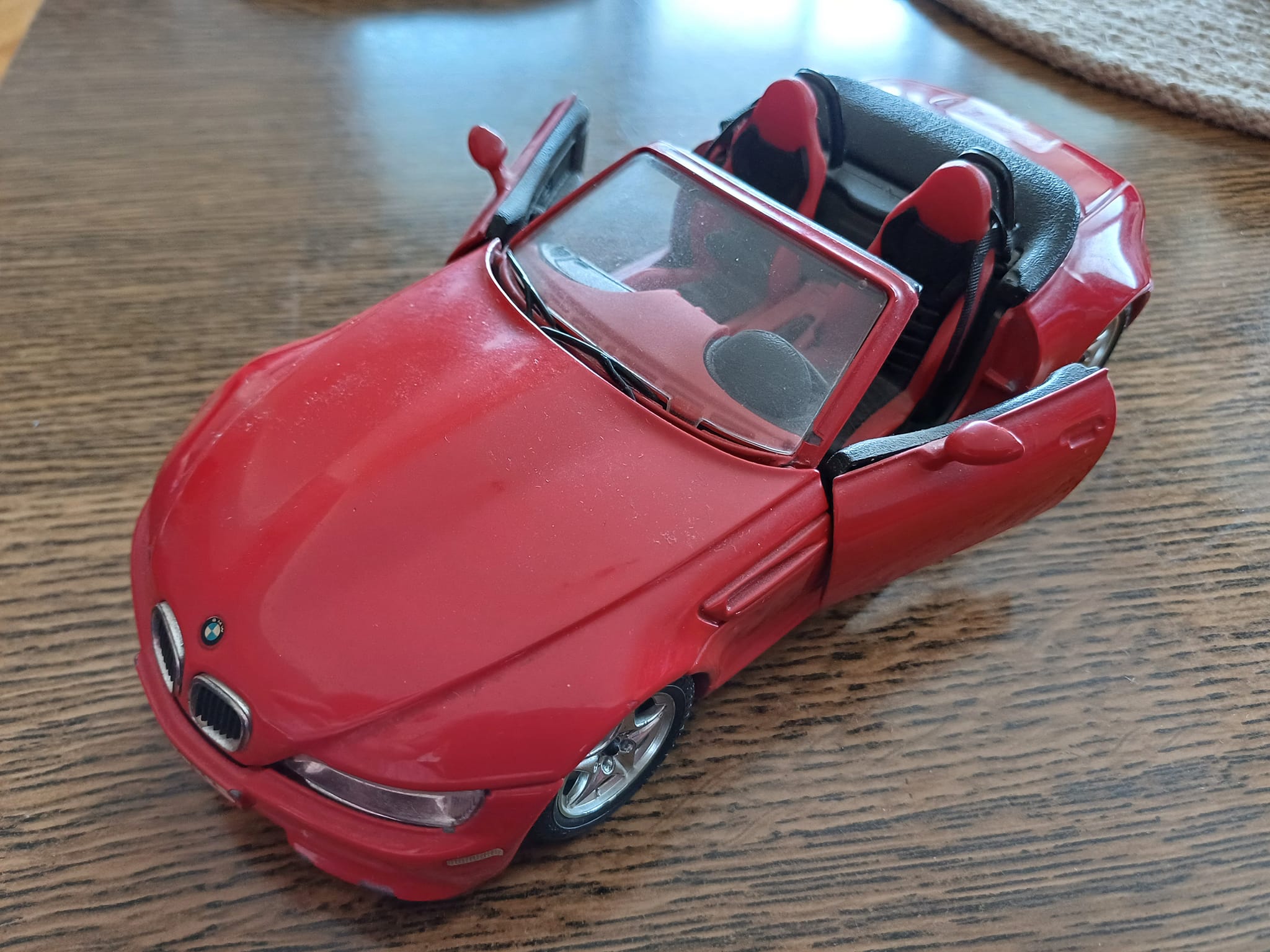 Miniature BMW M Roadster 1996 Burago 1/18 - Bleu, Dans Sa Boîte, Occasion En Parfait état