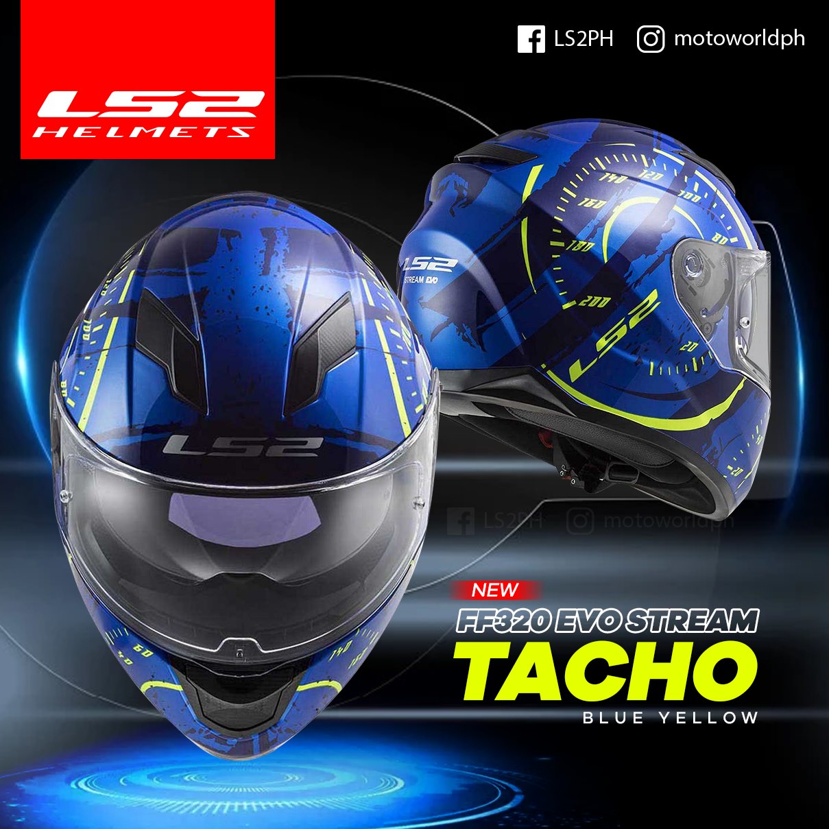 LS2 - [NEW] LS2 FF320 Tacho Helmet A technologically advanced modern ...