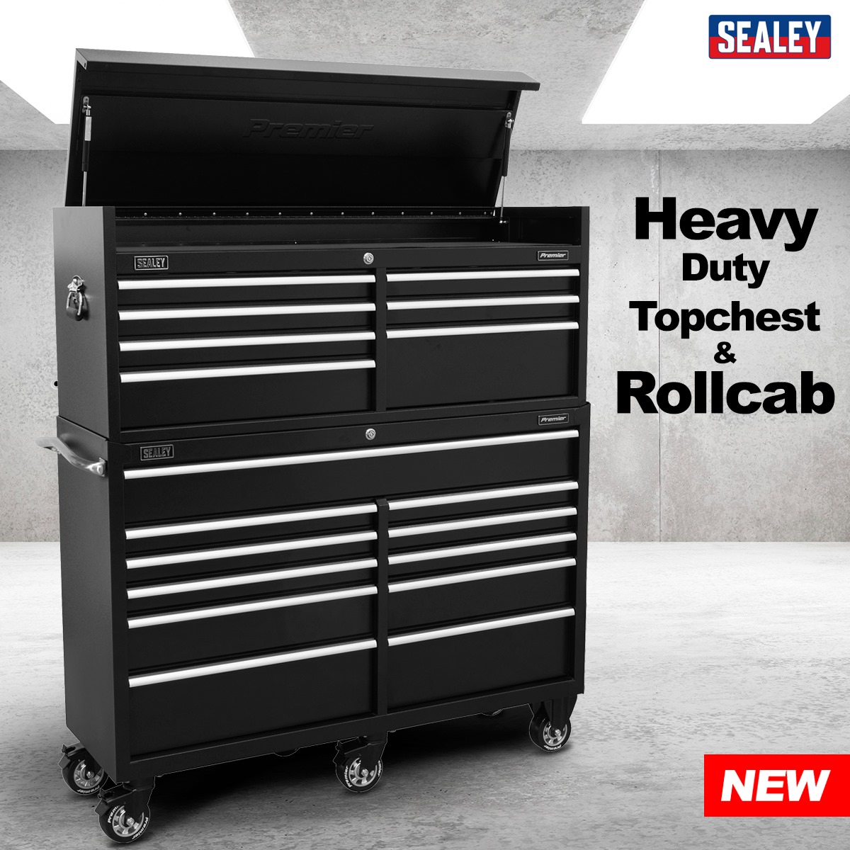 Sealey Tools - NEW Premier Heavy Duty Topchest & Rollcab. Strong ...