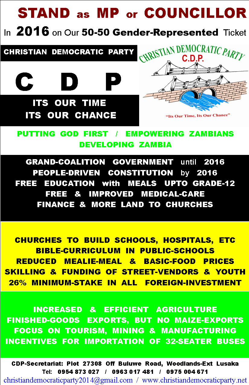 Dr. Daniel Pule - For President of Zambia