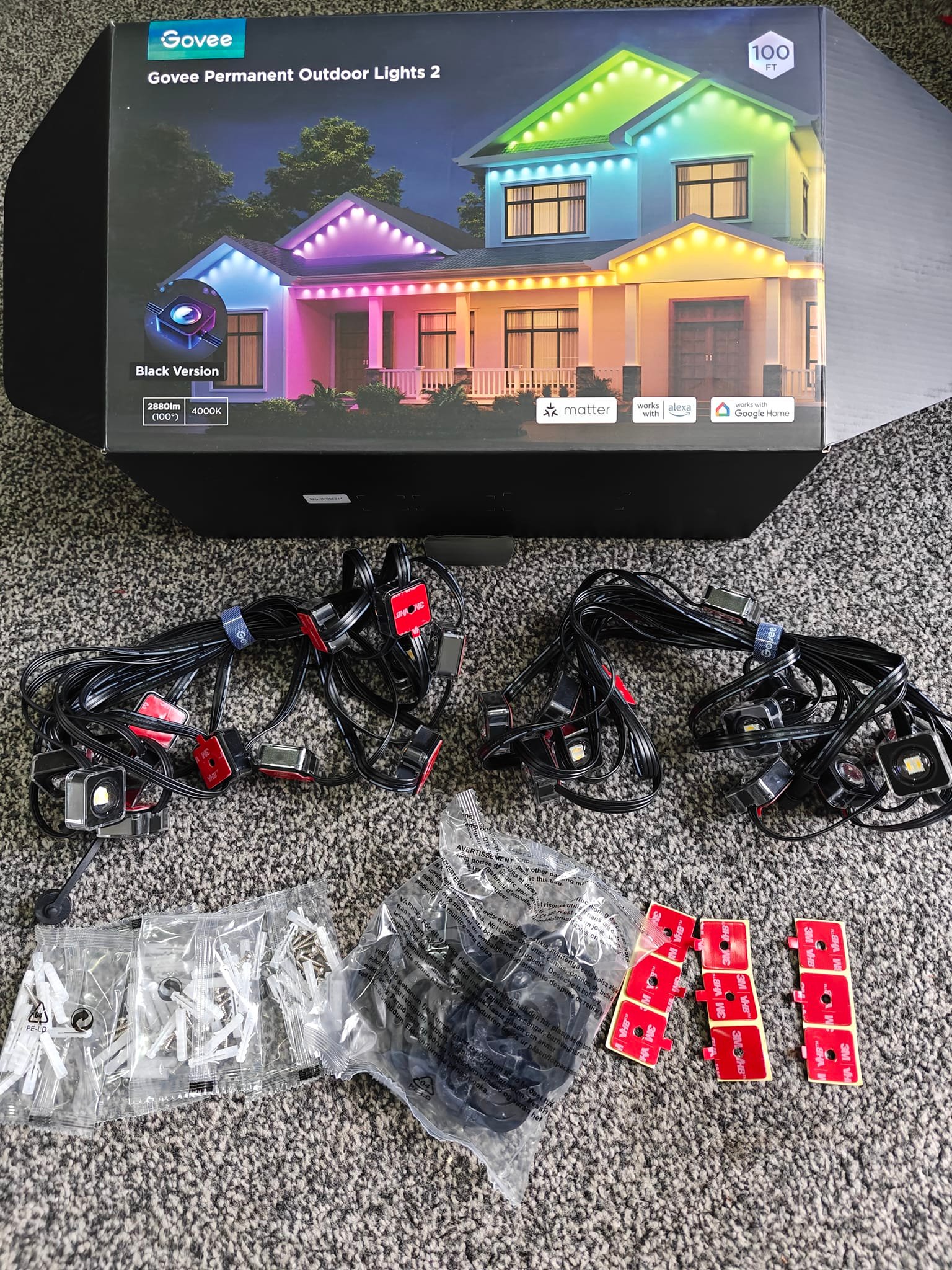75-Pack Outdoor Light Clips – Replacement Mounting Brackets For Govee H705 And H805 Outdoor LED Lights – PETG Plastic, Screw-Mount, Weather-Resistant – Keeps Light Strips Neat And Secure