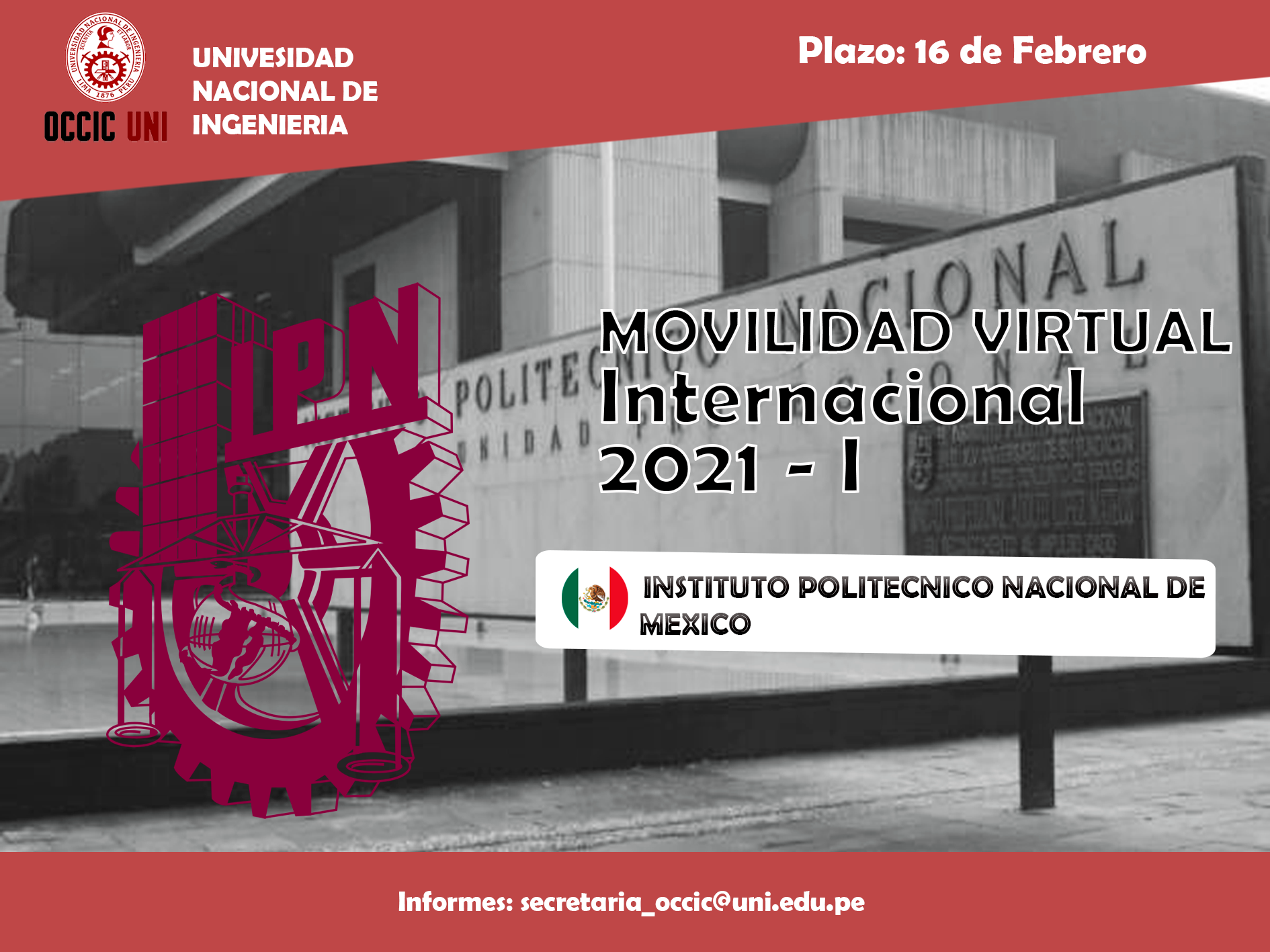 INSTITUTO POLITÉCNICO NACIONAL DE MÉXICO 2021 - I MODALIDAD VIRTUAL. 📆 ...