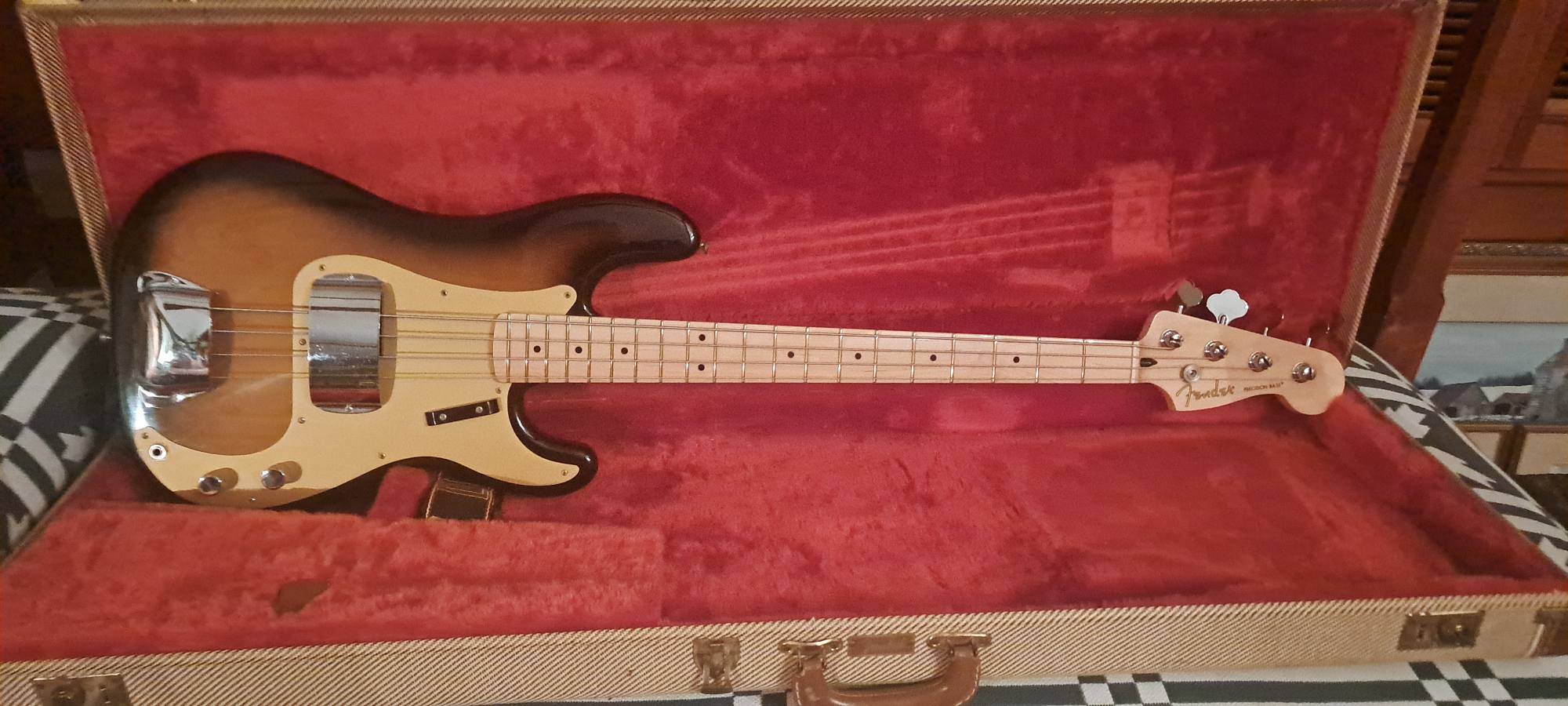 My bass guitars.2 Fender p basses and Fender Squire Telecaster bass.