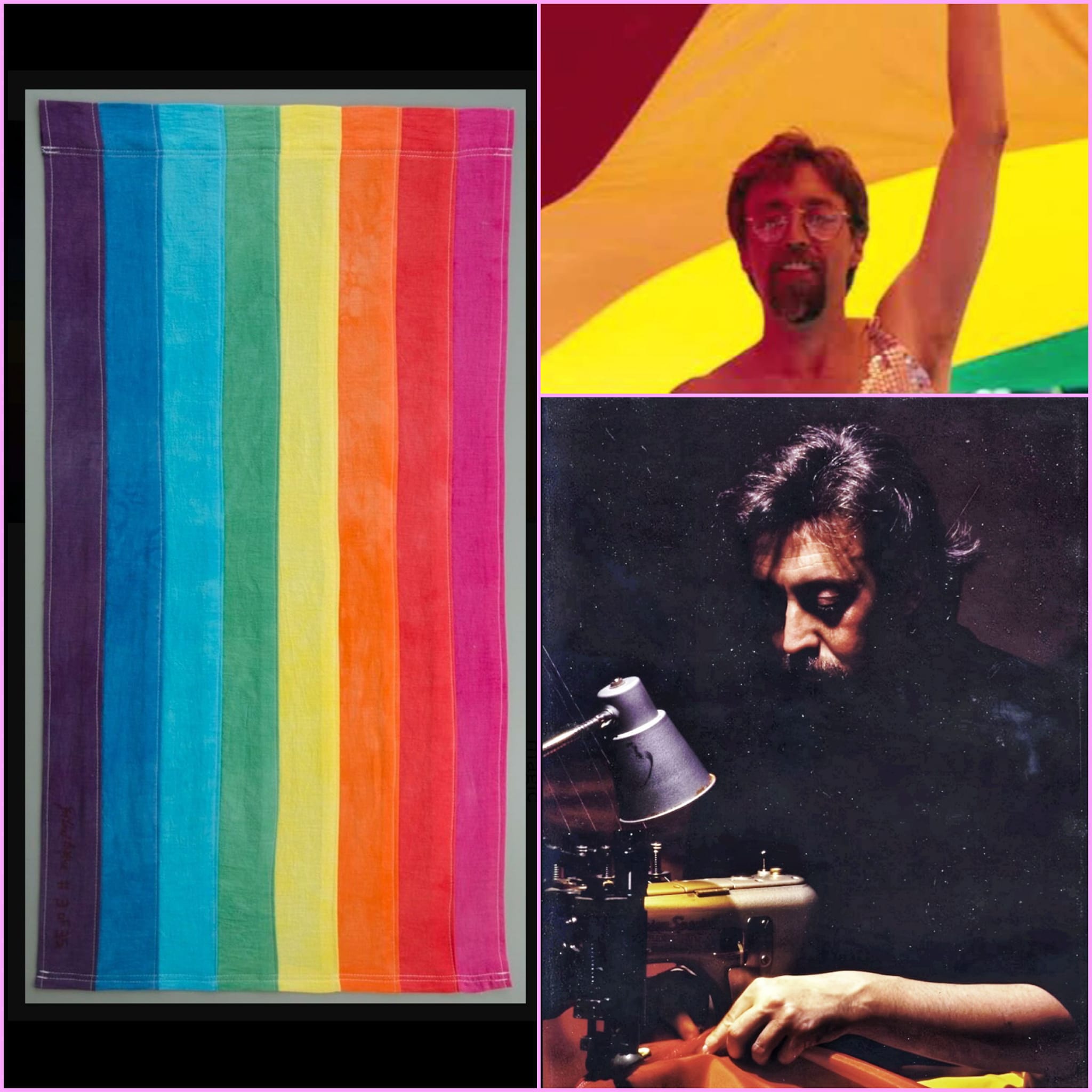 Creating the original rainbow flag with Gilbert Baker in 1978