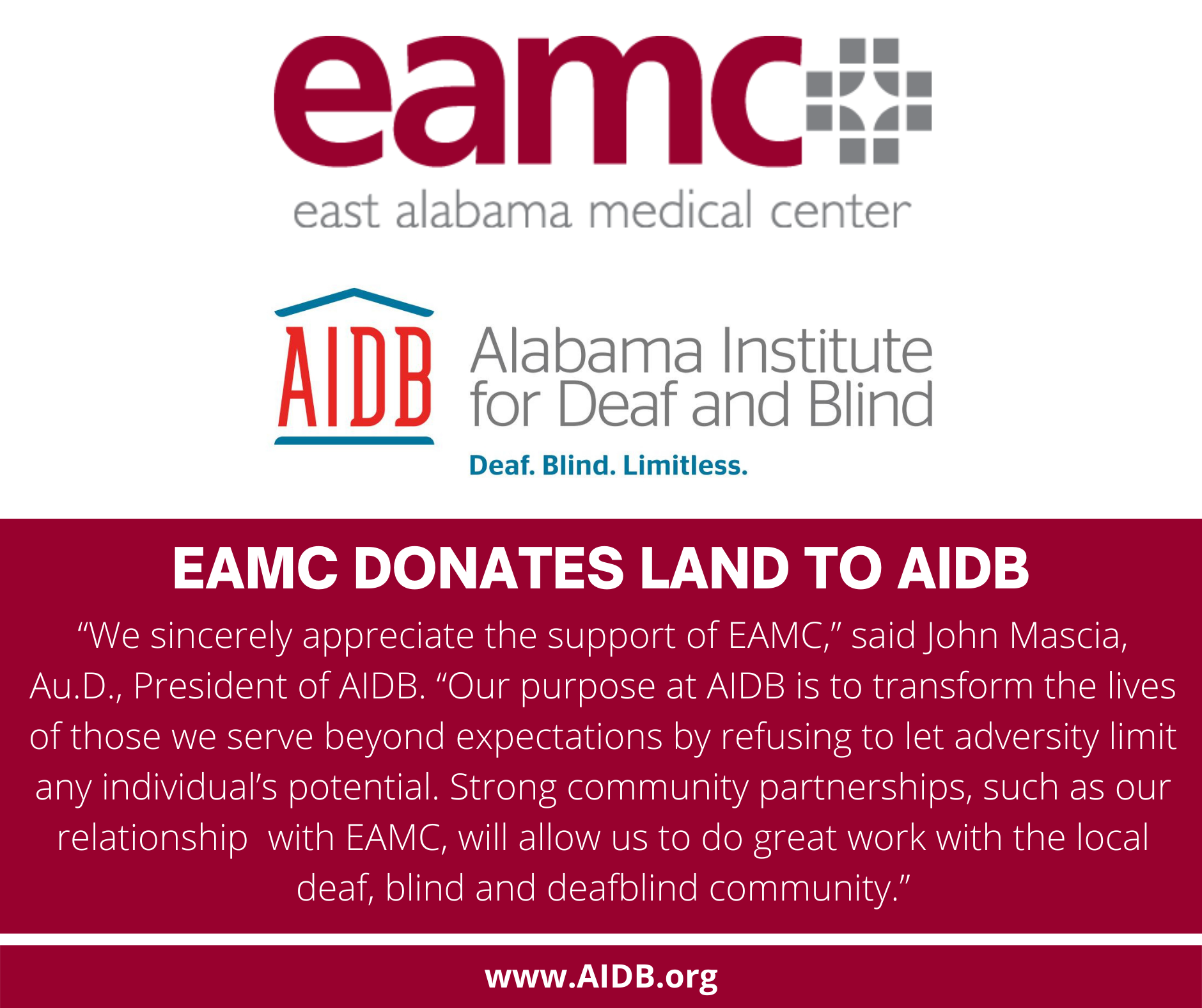 A new Regional... - AIDB Alabama Institute for Deaf and Blind