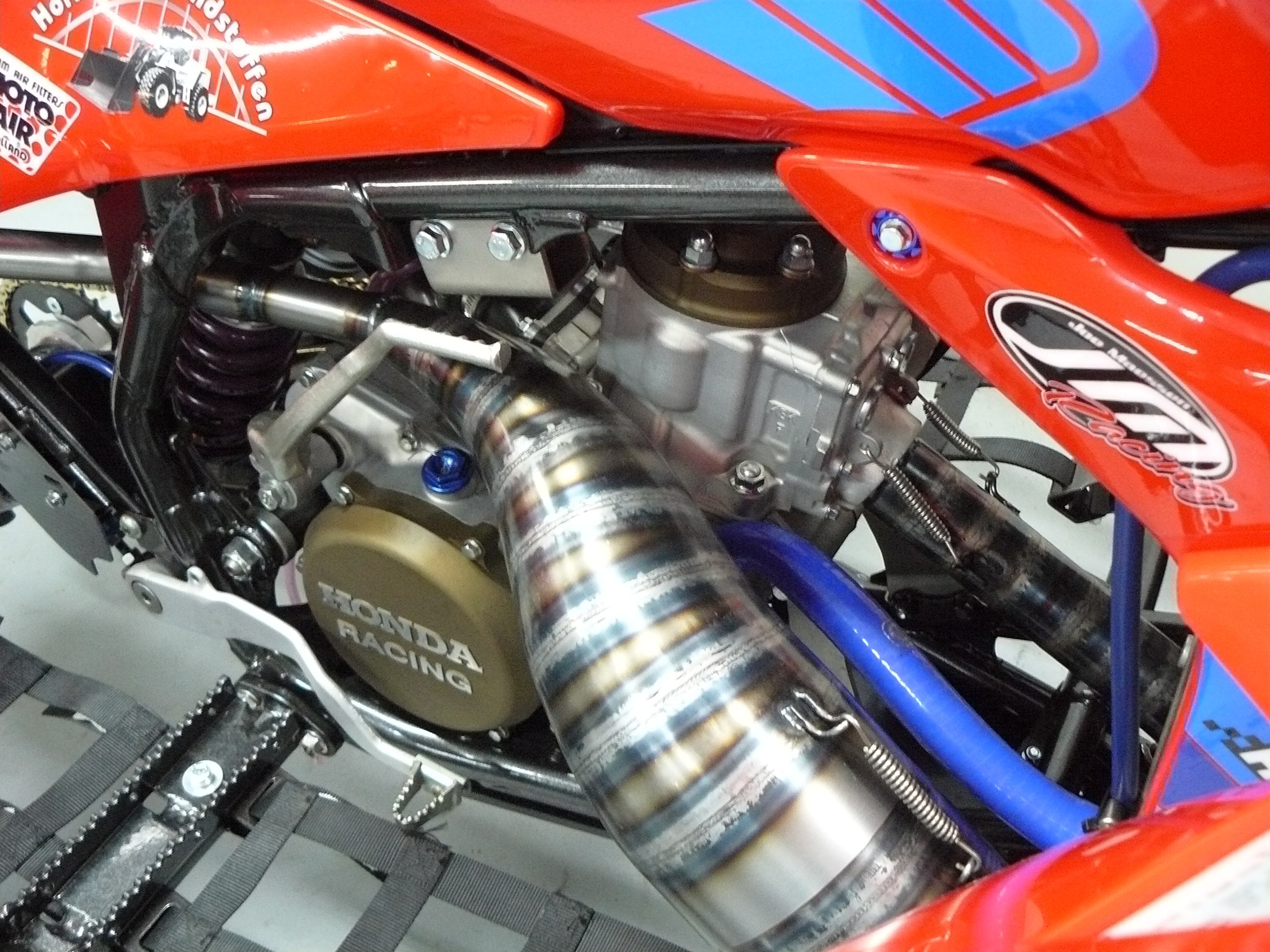Such a sick build by Joe Maessen Racing Honda TRX/CR 250 Hybrid!